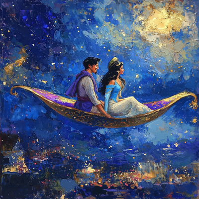 Aladdin's Magical Carpet Ride Adventure - Disney Inspired DIY Paint By Numbers