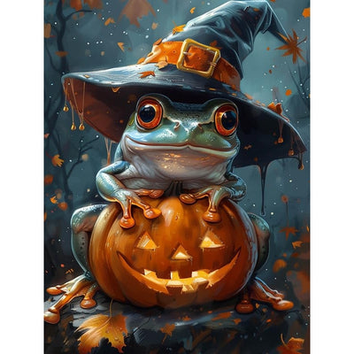 5D Diamond Arts Painting Kits Halloween Frog Full Drill DIY