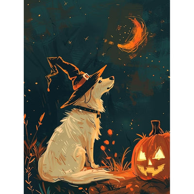 Paint By Numbers Halloween Acrylic Painting Kit For Adults