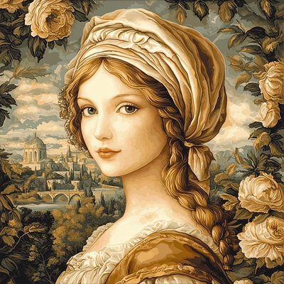 Leonardo Da Vinci Inspired Classical Elegance Paint By Number