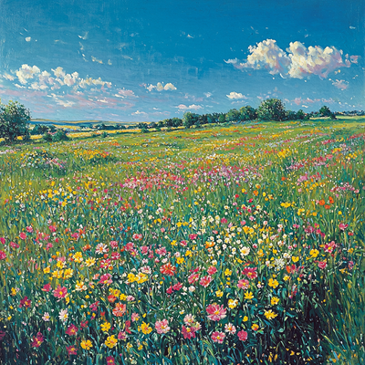 Constable Inspired Whispers Of The Meadow Number Painting