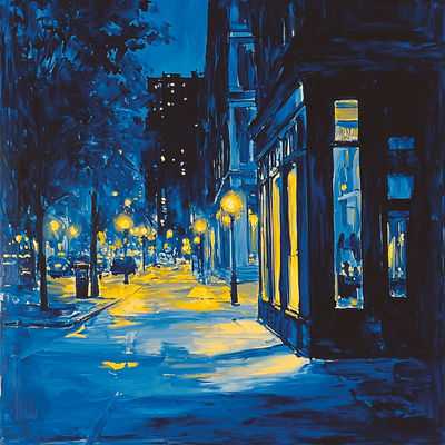 Edward Hopper Inspired Urban Night Life Paint By Number