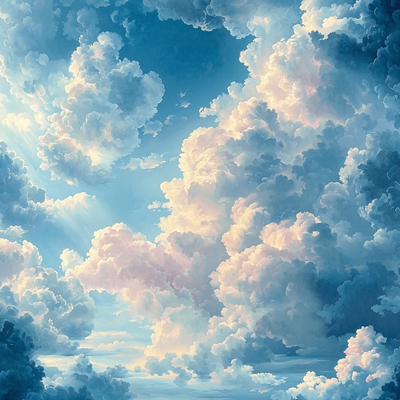 John Constable Inspired Ethereal Clouds Painting Number Kit