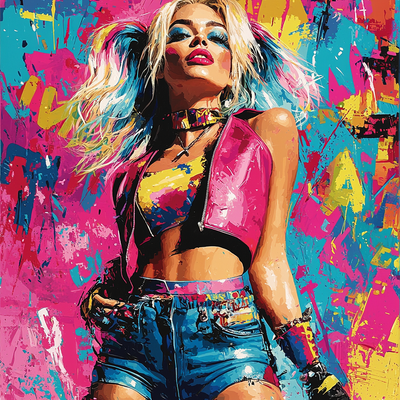 Margot Robbie: Embracing Chaos With A Smile Paint By Numbers Art