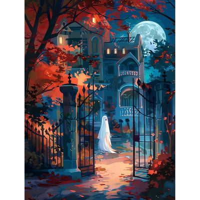 Paint By Numbers Halloween Acrylic Art Kit For Adults