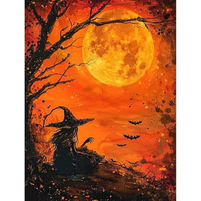 Paint By Numbers Halloween Acrylic Painting Kit For Adults