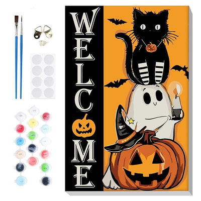 Halloween Paint By Numbers Kit For Adults And Beginners