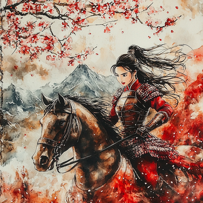 Mulan's Victory March - Disney Inspired Painting By Numbers Kit