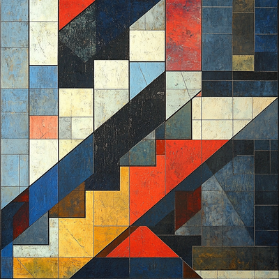 Piet Mondrian Inspired Patterns Of The City Paint By Numbers Art