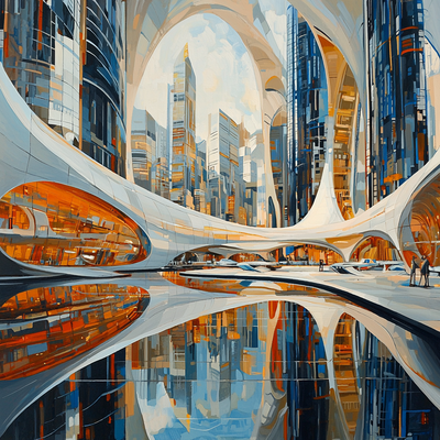 Zaha Hadid Inspired Utopian Visions Paint By Number