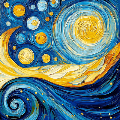 Vincent Van Gogh Inspired Solar Dance Painting By Numbers Kit