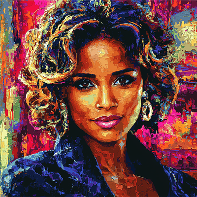 Halle Berry: The Elegance Of A Modern Icon Paint By Numbers Kits