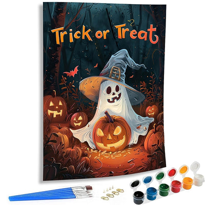 Paint By Numbers Ghost Art Kit For All Skill Levels