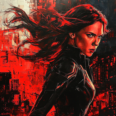 Scarlett Johansson: The Unbreakable Spirit Of Black Widow Paint By Numbers Art