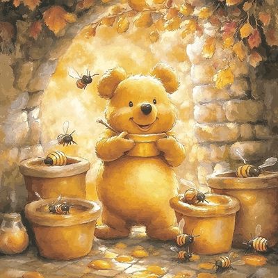 Pooh's Honey Adventure - Disney Inspired Painting Number Kit