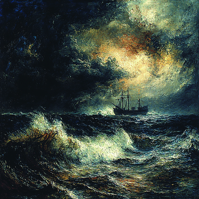 J.M.W. Turner Inspired Turner's Stormy Sea Paint By Number