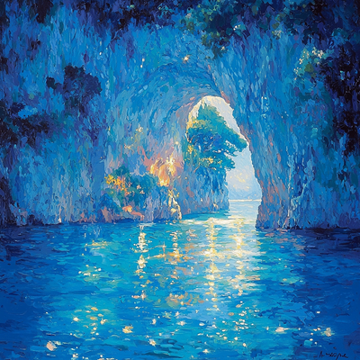 The Blue Grotto - Capri Paint By Number