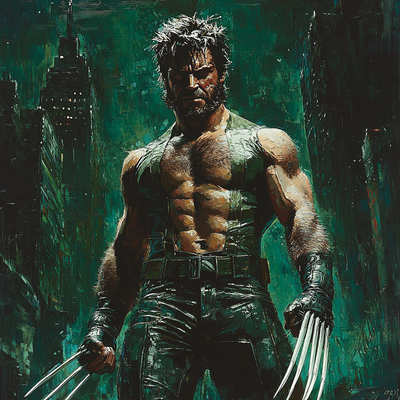 Hugh Jackman: The Musical Marvel And Wolverine Paint By Numbers Art