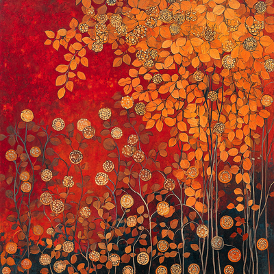 Gustav Klimt Inspired Autumn Radiance Paint By Numbers