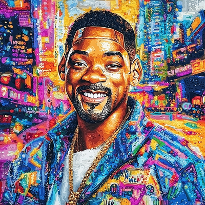 Will Smith: The Charismatic Legend Of The Silver Screen Paint By Numbers