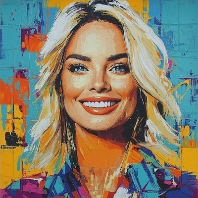 Margot Robbie: A Vision Of Versatility And Grace Painting Number Kit