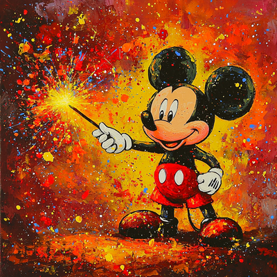 Mickey's Magic Show - Disney Inspired Painting By Numbers Kit