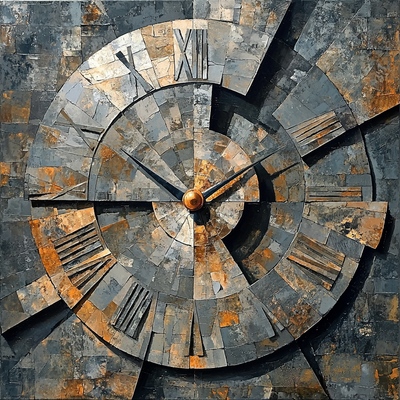 Marcel Duchamp Inspired Dadaist Clockwork Paint By Number