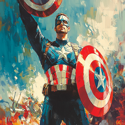 Chris Evans: The Captain Of Honor And Courage Paint By Numbers Art