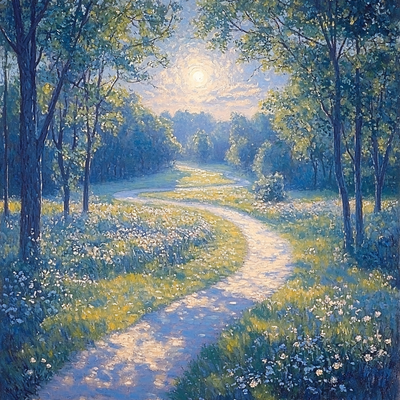 Claude Monet Inspired The Forest Path Paint By Numbers Art