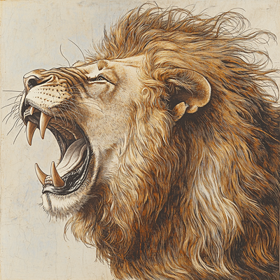 Albrecht Dürer Inspired Wild Roar Painting By Numbers Kit