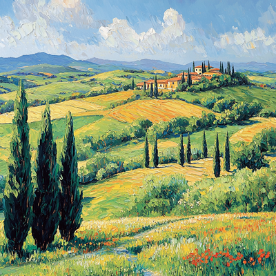 Claude Monet Inspired Timeless Tuscany Paint By Numbers Art