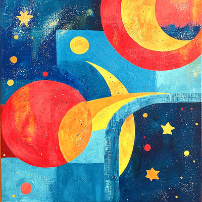 Joan Miró Inspired Astral Harmony Painting By Numbers Kit