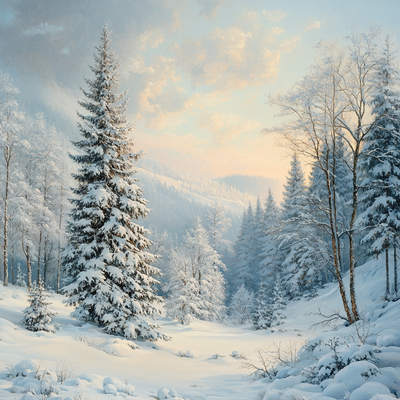 Caspar David Friedrich Inspired Frosty Mornings Paint By Numbers Art