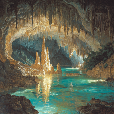 Crystal Caves - Bermuda Paint By Number