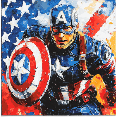 Chris Evans: Shielding The Universe With Captain America's Valor Painting Number Kit