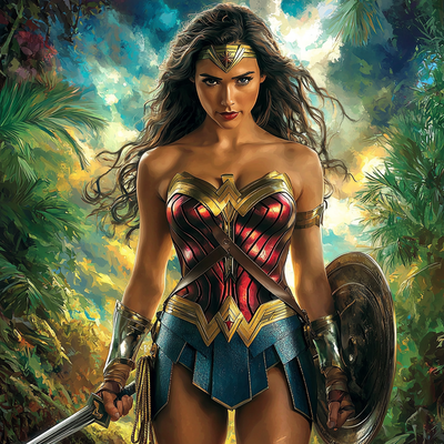 Gal Gadot: Rising As Wonder Woman Of Our Time Paint By Numbers Art