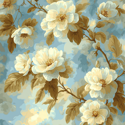 Pierre-Joseph Redouté Inspired Blossoms At Dawn Paint By Numbers Art