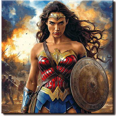 Gal Gadot: Rising As The Amazonian Wonder Woman Painting Number Kit