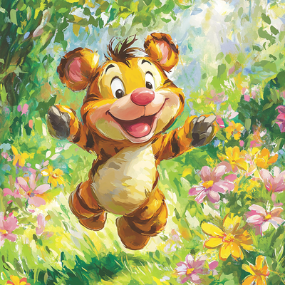 Tigger's Springtime Bounce - Disney Inspired Number Painting