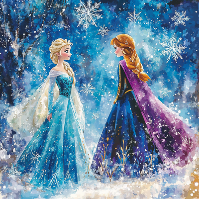 Frozen Princess Journey - Disney Inspired Paint By Numbers Art