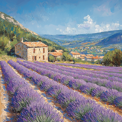 Lavender Fields - Provence Paint By Number