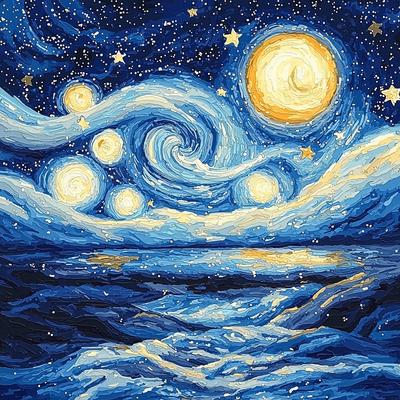 Vincent Van Gogh Inspired Dreamy Nights Paint By Numbers