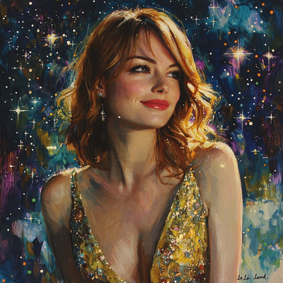 Emma Stone: From La La Land To Stardom Paint By Numbers