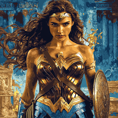 Gal Gadot: The Empowering Wonder Of Cinema Paint By Numbers Art