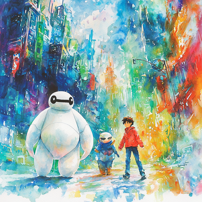 Big Hero 6's Heroic Team - Disney Inspired Paint By Numbers Kits