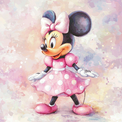 Minnie's Fashion Adventure - Disney Inspired Painting By Numbers Kit