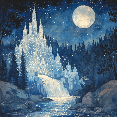 Frozen's Magical Ice Castle - Disney Inspired Painting Number Kit