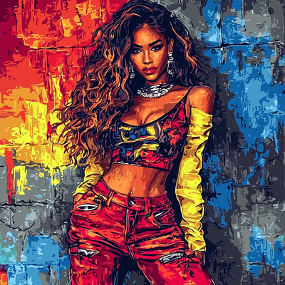 Zendaya: The Radiant Star Lighting Up The Screen Paint By Numbers Art