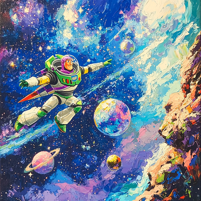 Buzz Lightyear Galactic Journey - Disney Inspired Painting Number Kit