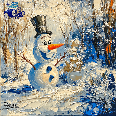 Olaf's Winter Wonderland Adventure - Disney Inspired DIY Paint By Numbers